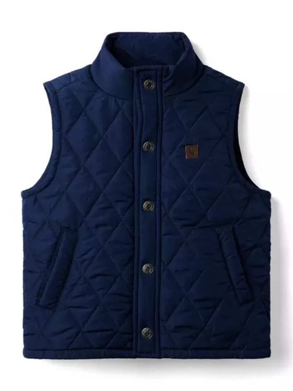 Janie and Jack The Quilted Vest Puffer Connor Navy 6 - 12 Months